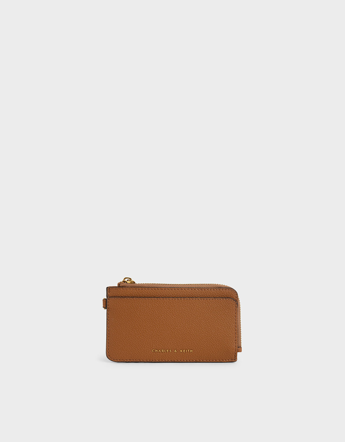 

Top Zip Card Holder, Camel