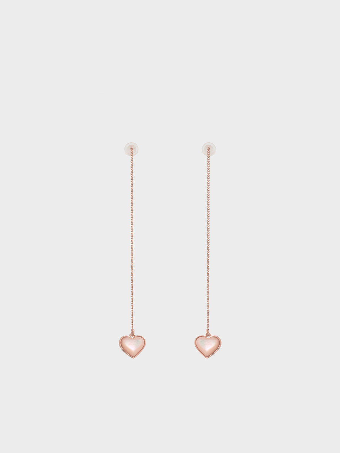 Rose Gold Annalise Heart Stone Chain-Link Bracelet - CHARLES