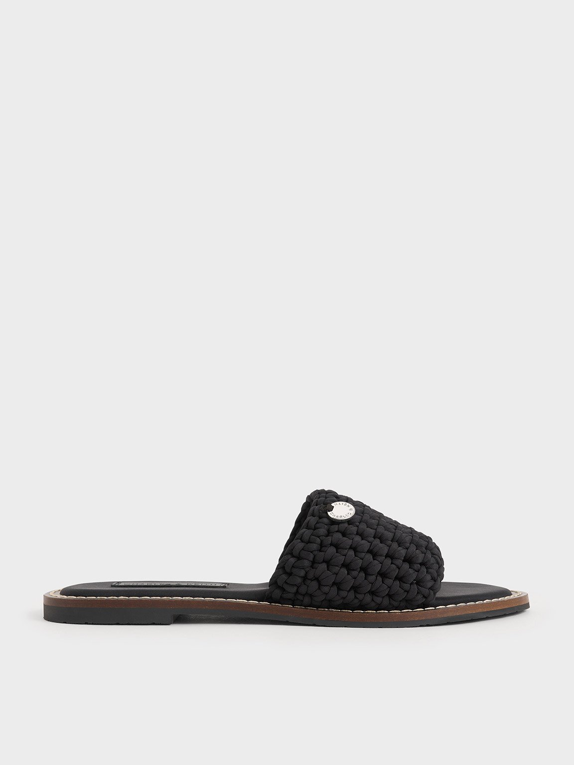 Charles & Keith - Woven Slide Sandals