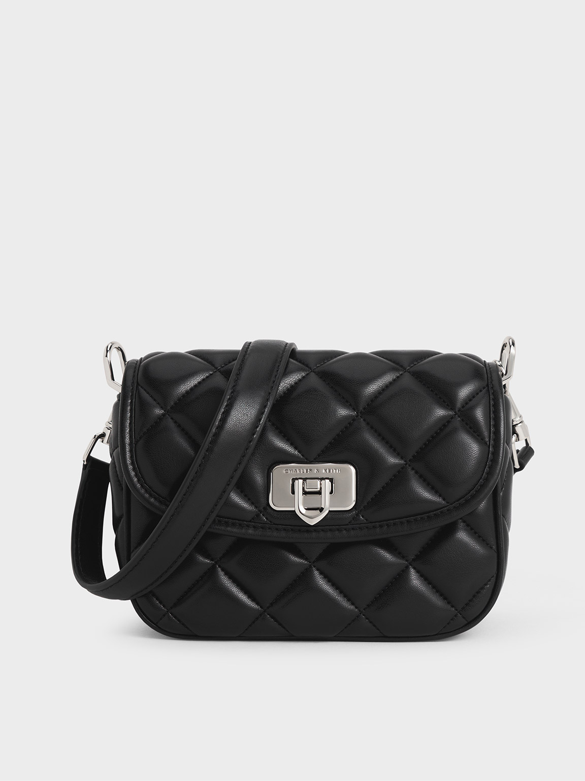 Charles & Keith - Cressida Quilted Crossbody Bag