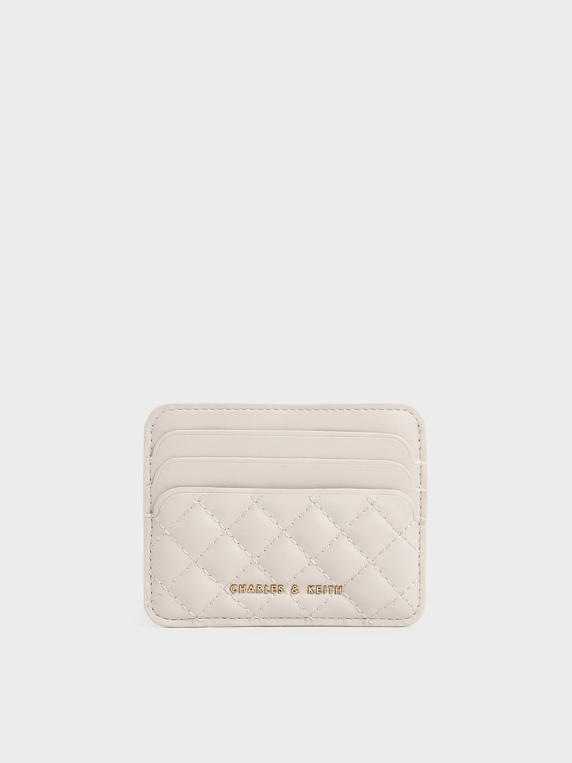 

Quilted Card Holder, Ivory