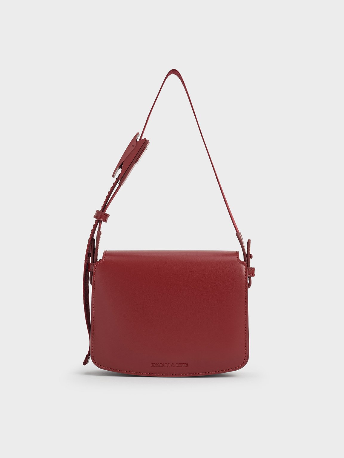 Charles & Keith - Boxy Front Flap Shoulder Bag