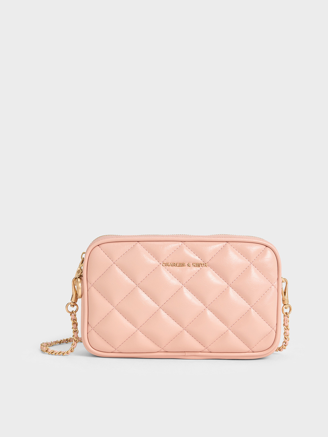 Charles & Keith - Mini Apfra Quilted Crossbody Bag