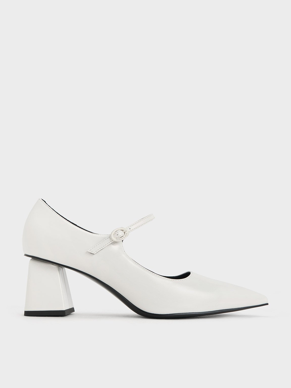 Charles & Keith - Pointed-Toe Mary Jane Pumps