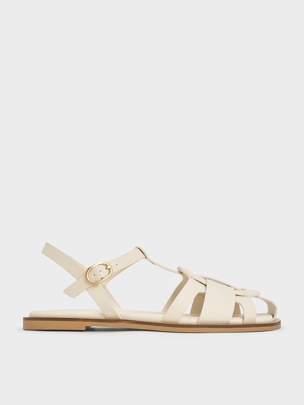 Charles & Keith - Easley T-Bar Caged Sandals