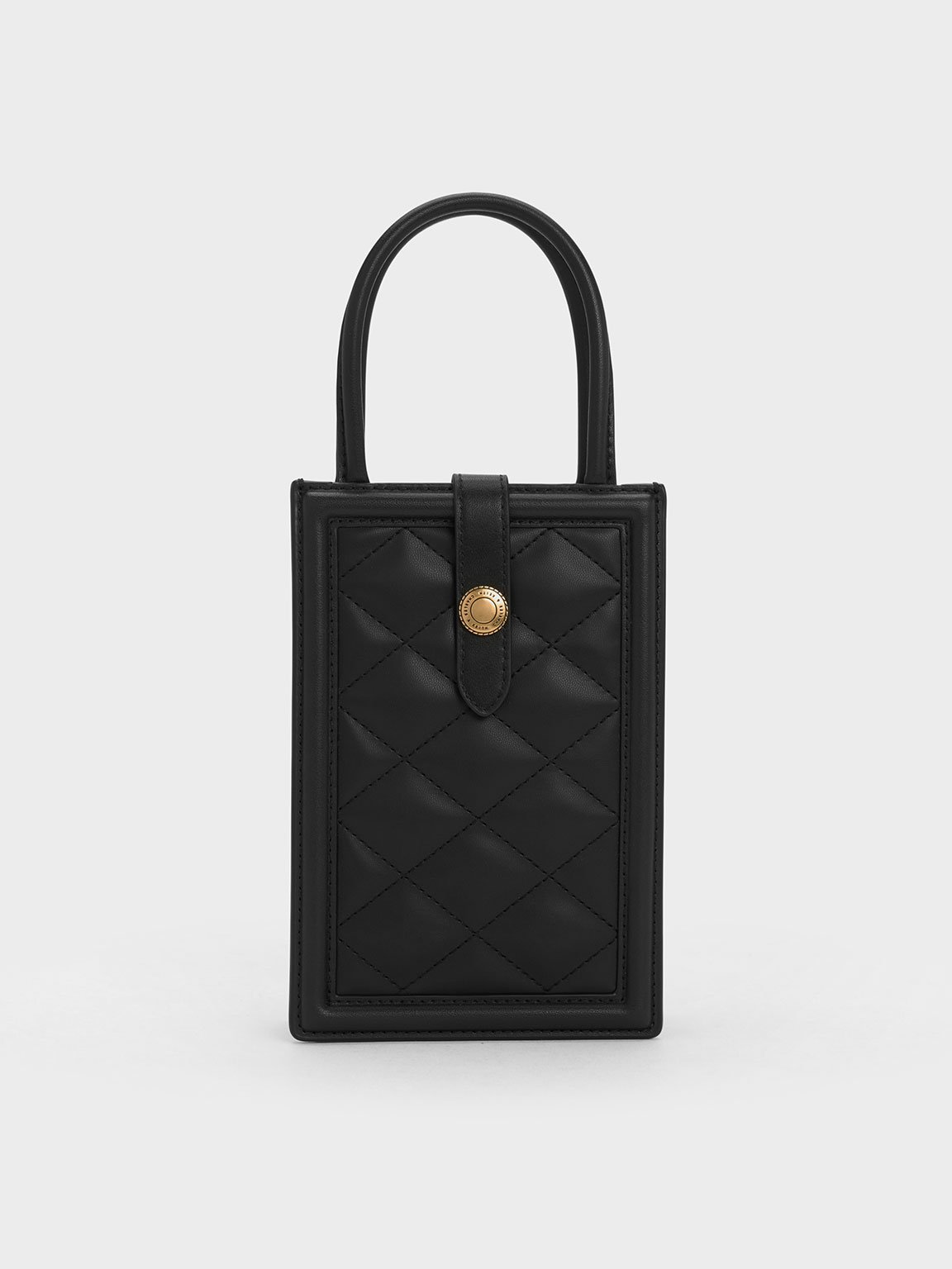 Charles & Keith - Este Belted Quilted Phone Pouch