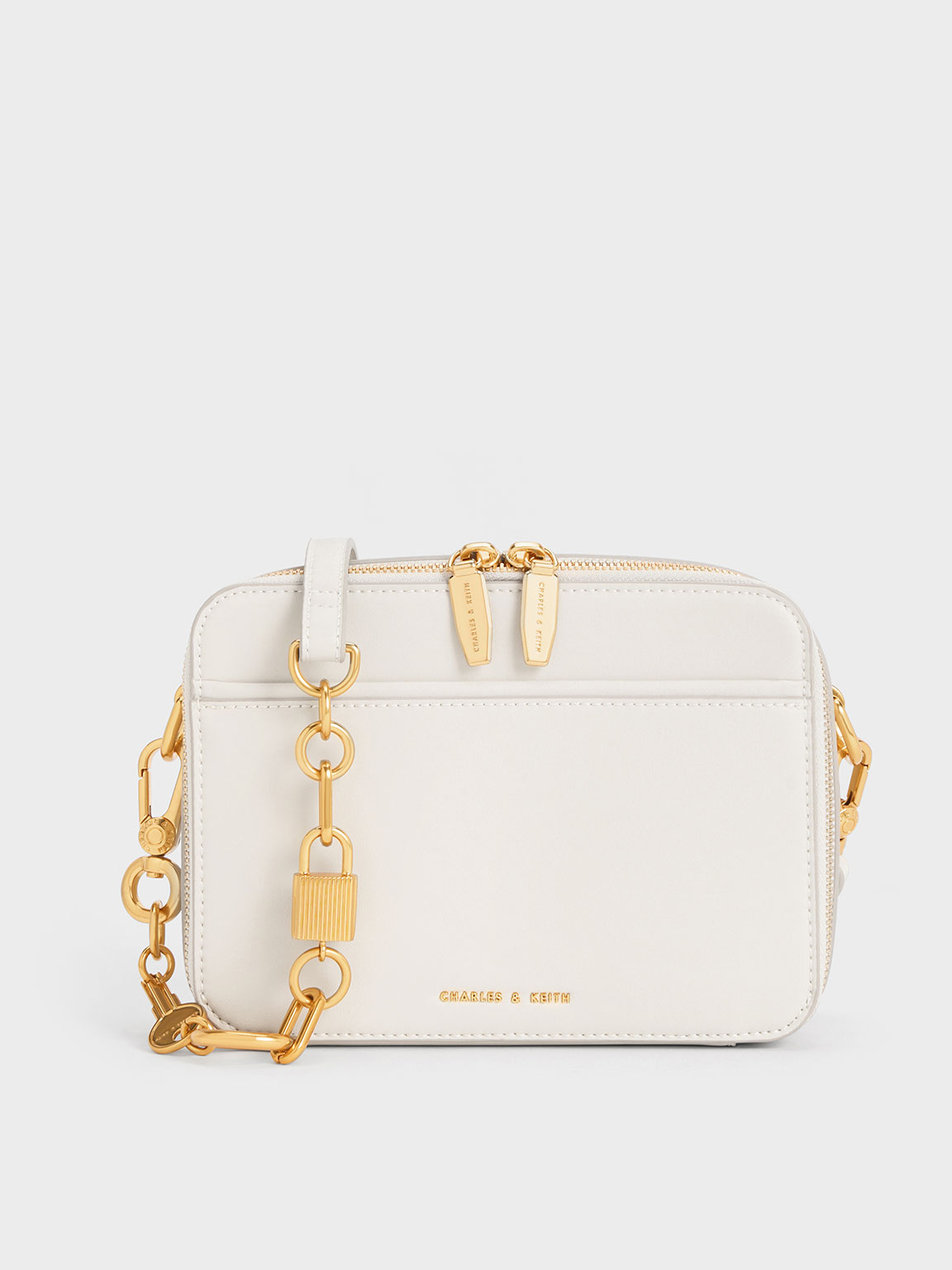 Charles & Keith - Lock & Key Chain Handle Bag