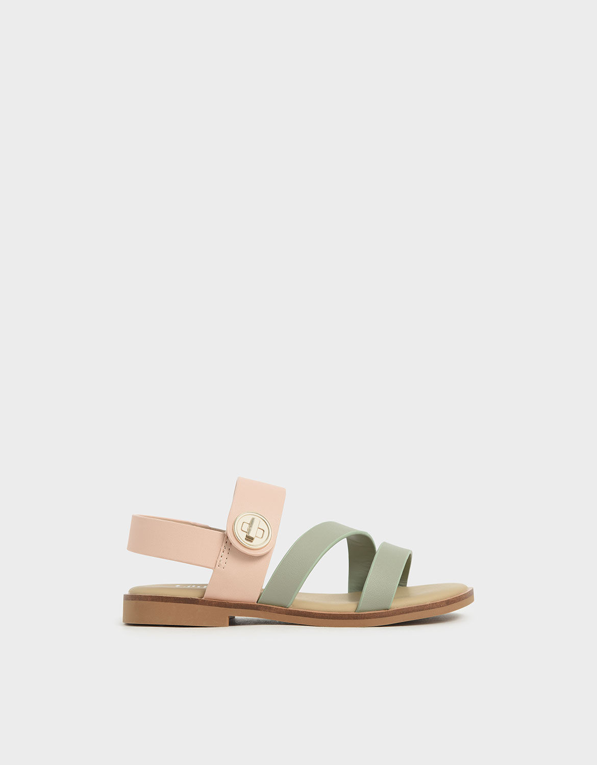 Charles & Keith - Girls' Yara Metallic Buckle Sandals