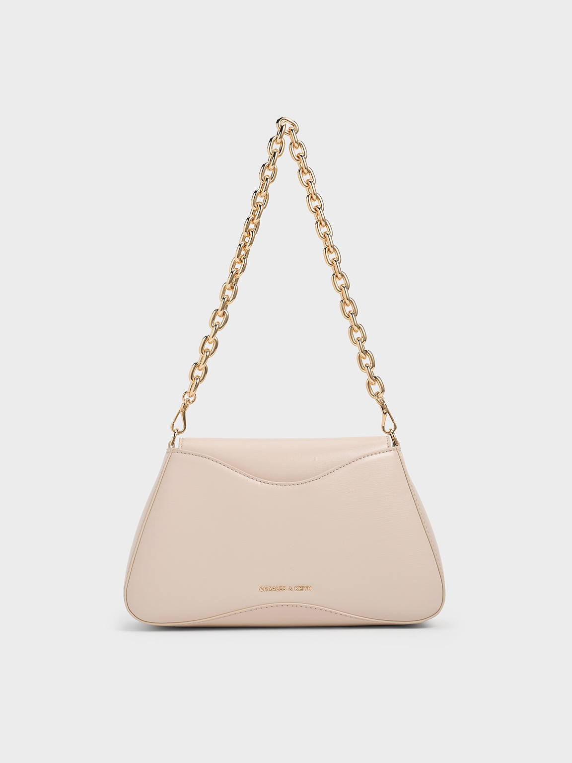 Charles & Keith - Sybill Trapeze Chain-Handle Bag