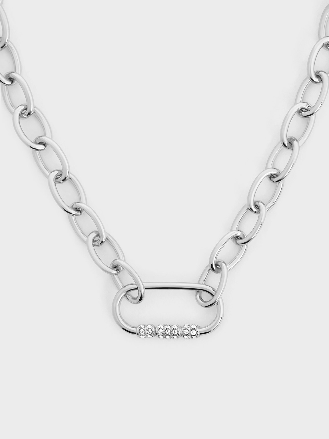 Charles & Keith - Reagan Crystal Chain-Link Necklace