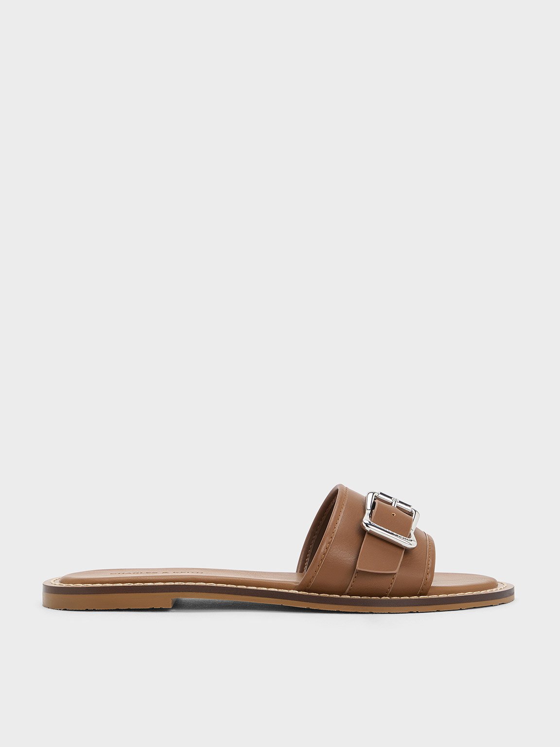 Charles & Keith - Anita Buckled Slide Sandals