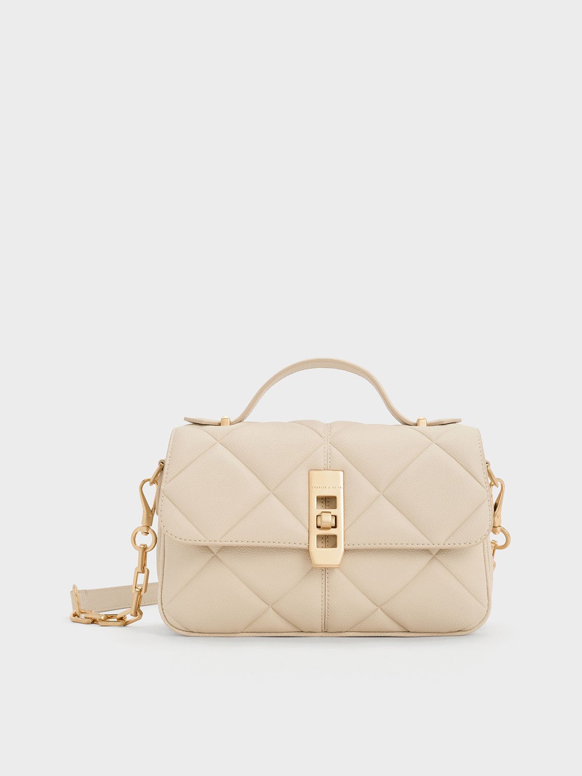 Charles & Keith - Anwen Quilted Top Handle Bag