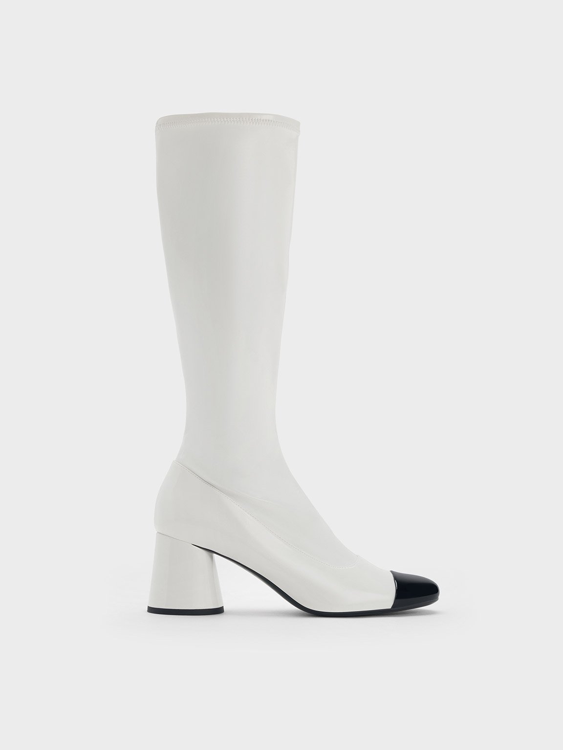 Charles & Keith - Coco Two-Tone Knee-High Boots