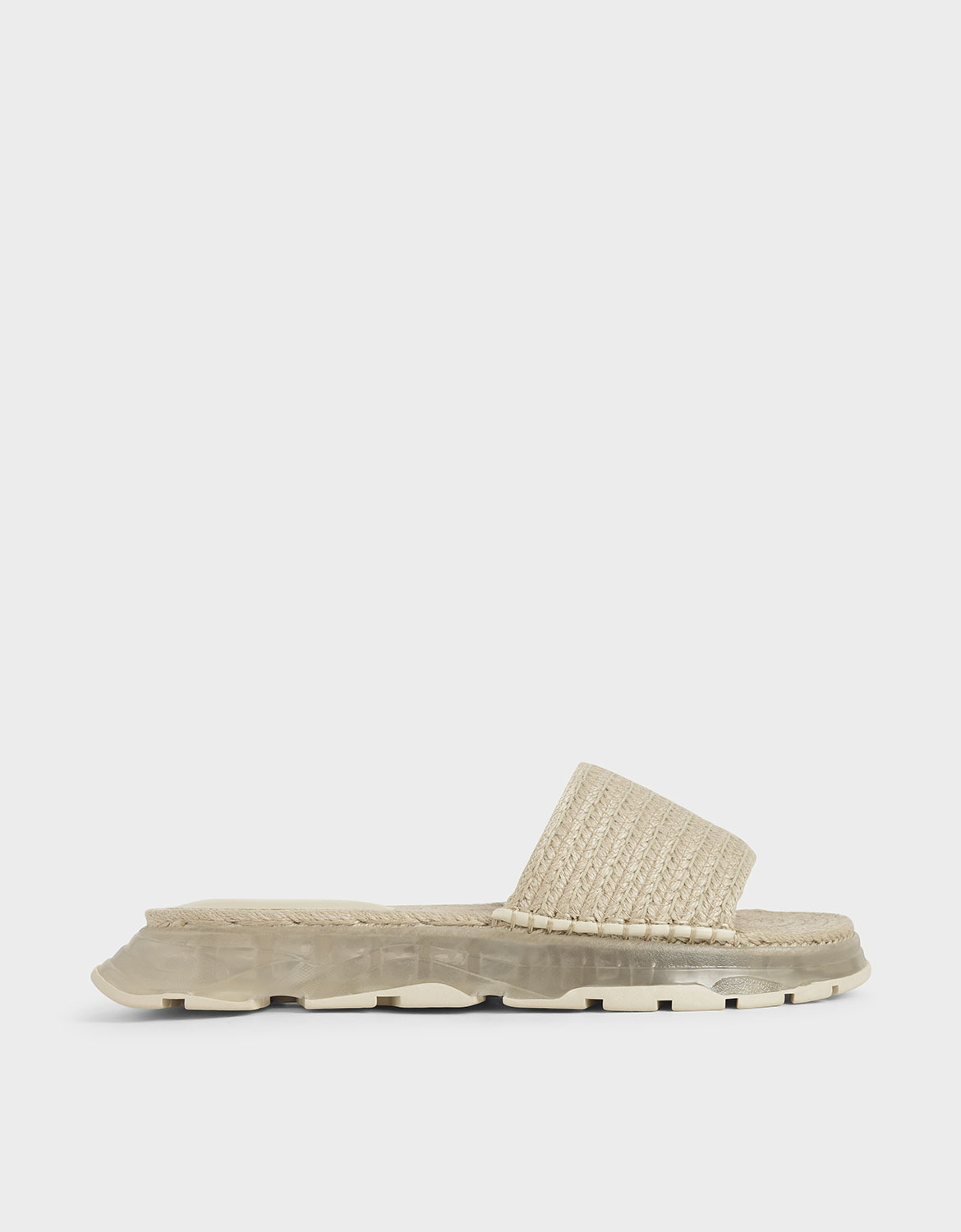 

Espadrille Flatform Sandals, Cream