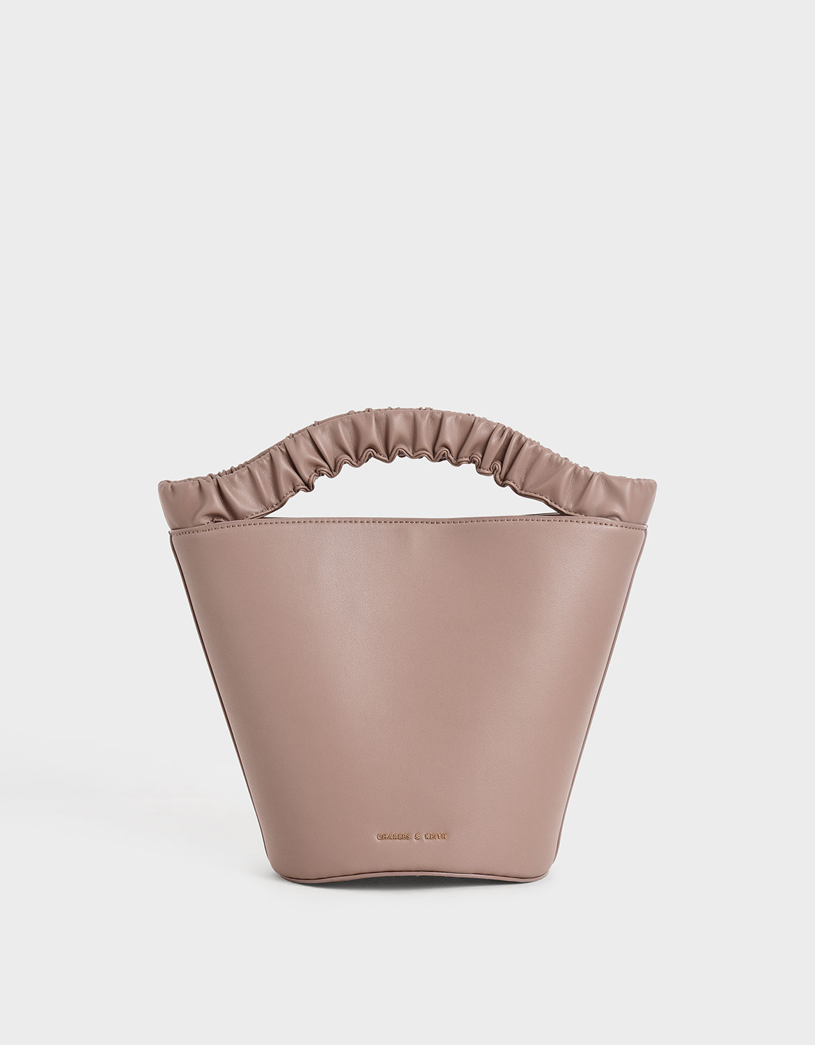 

Pleated Handle Bucket Bag