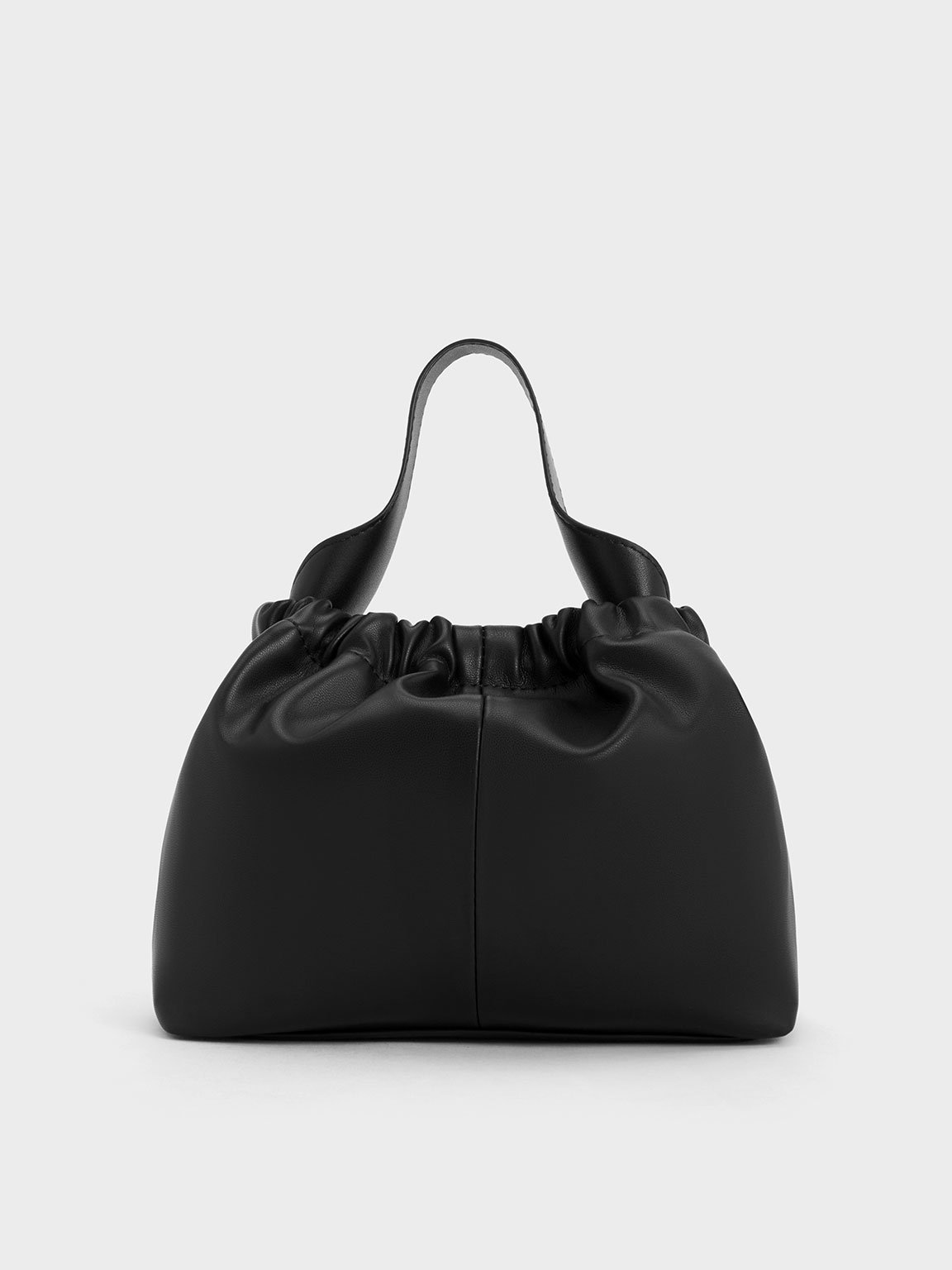 Buy Black Slouchy Shoulder Bag Round Hobo Bag Overnight Bag Online in India  