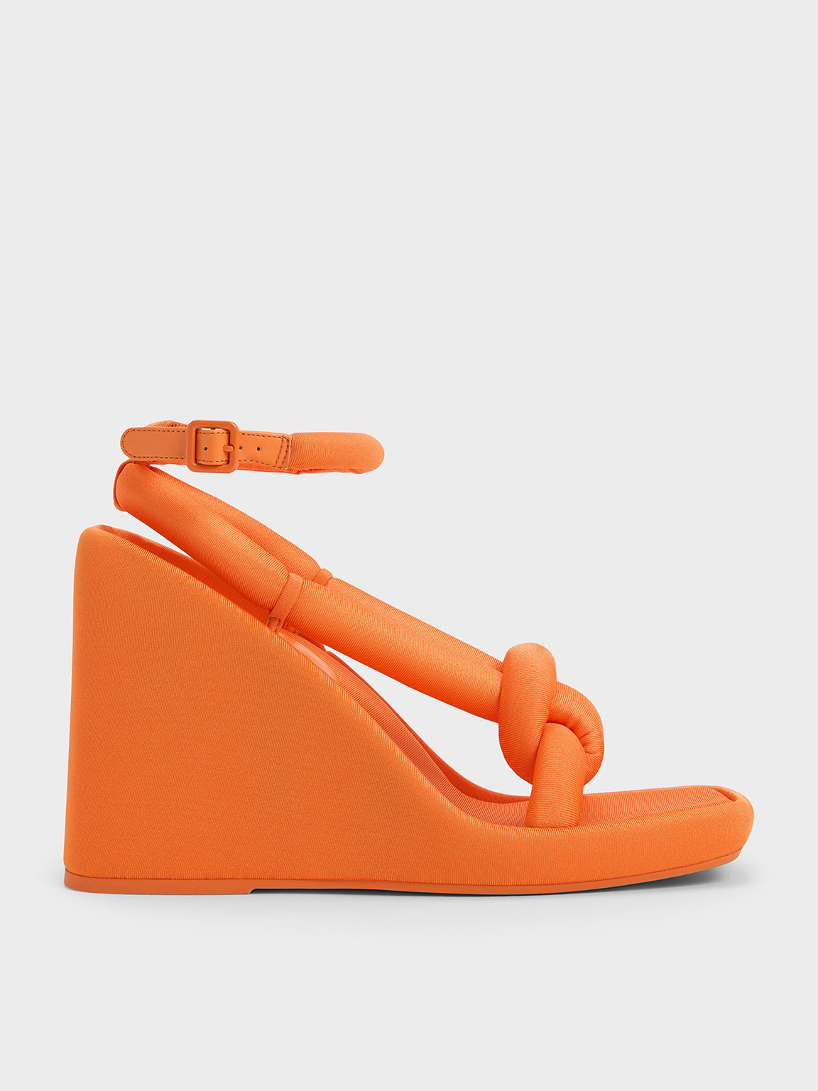 Charles & Keith - Toni Knotted Puffy-Strap Wedges