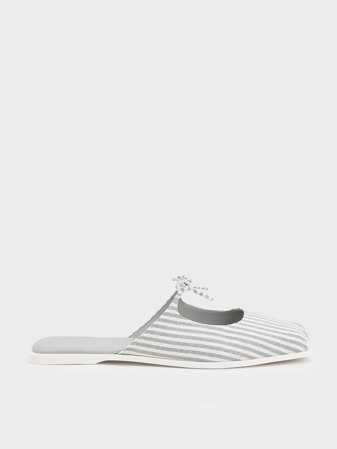 

Dionne Striped Bow-Tie Flat Mules