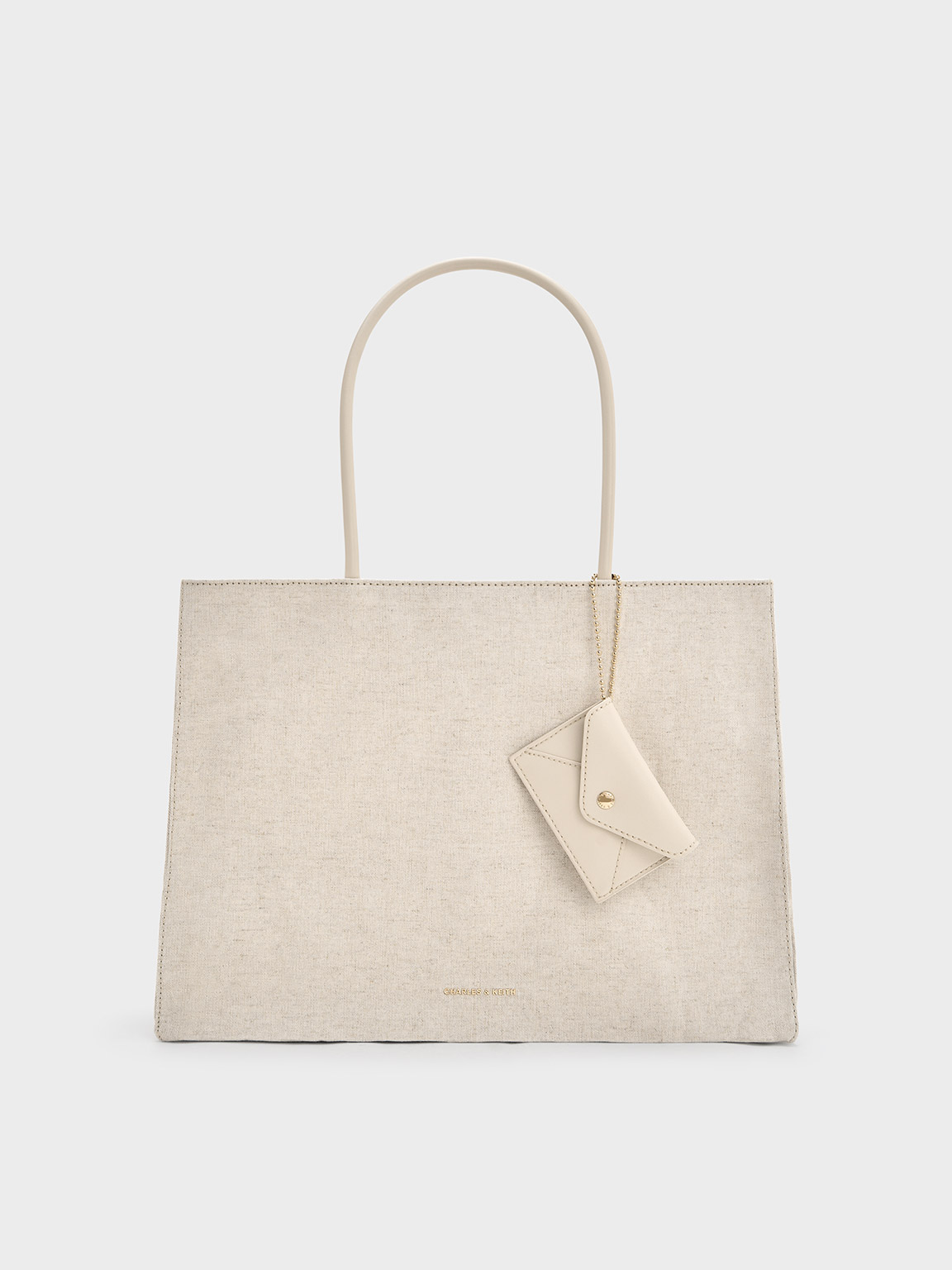 Charles & Keith - Large Matina Linen Tote Bag