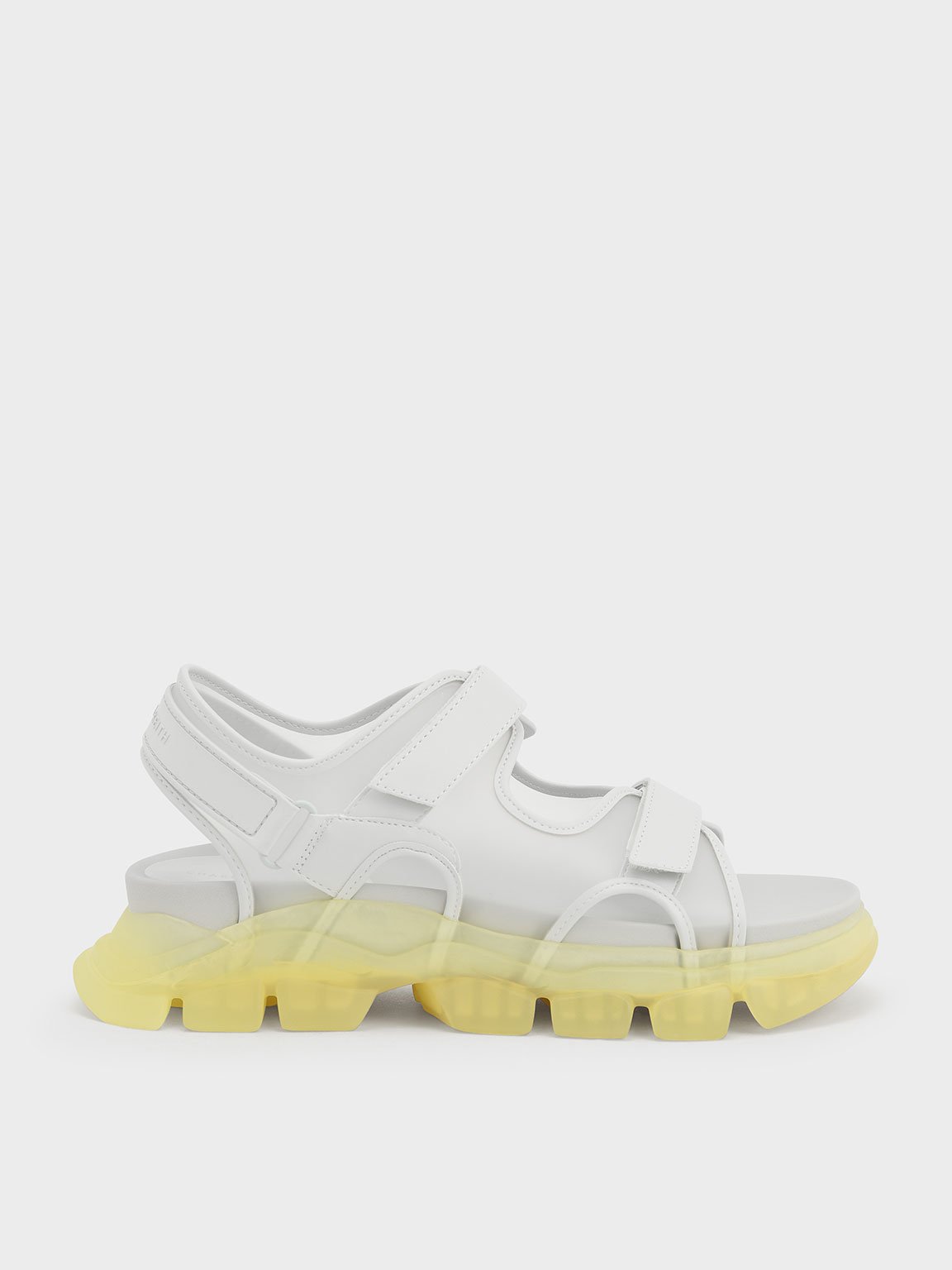 

Coloured Translucent-Sole Chunky Sport Sandals