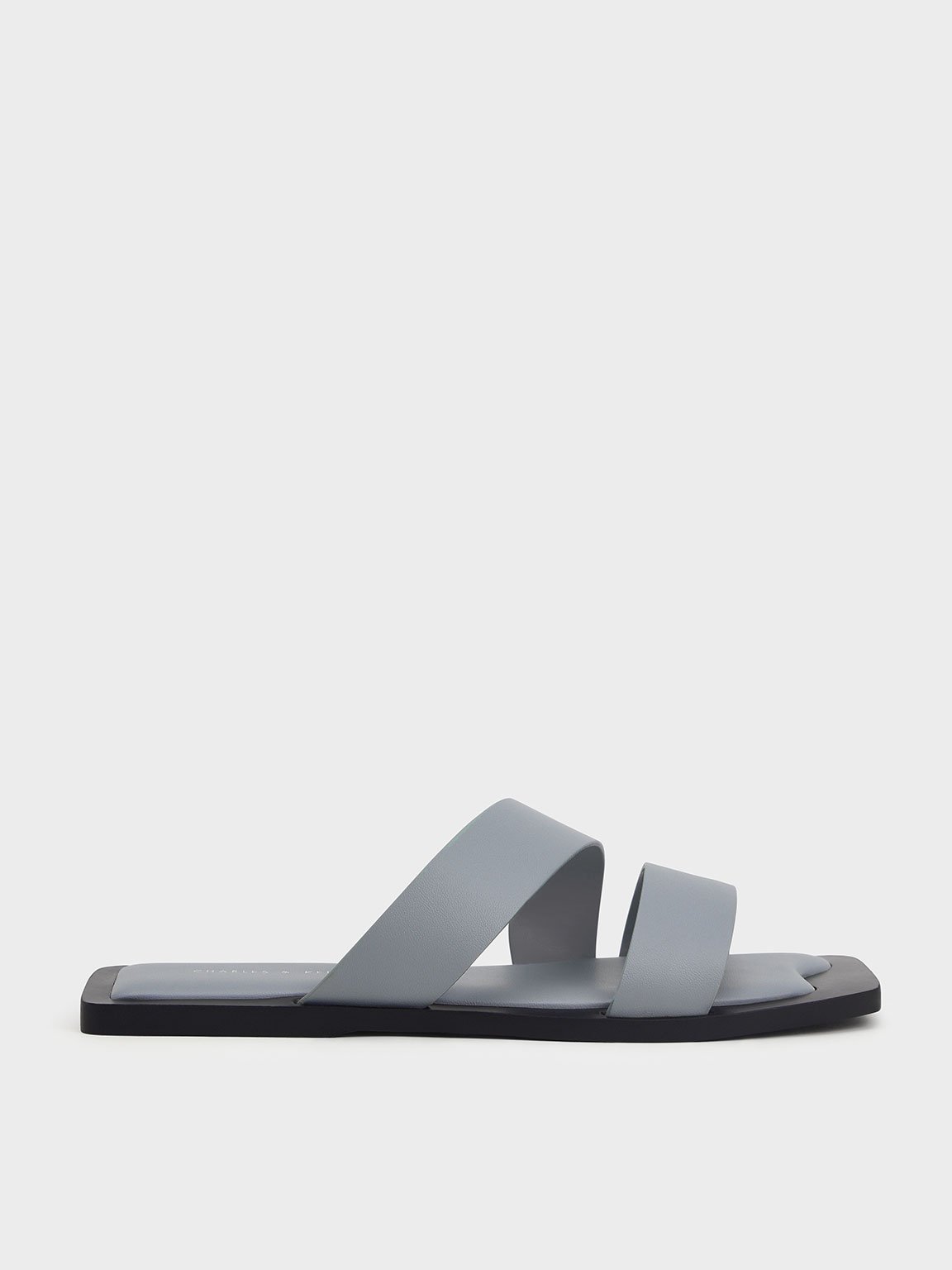 

Asymmetric Strappy Slide Sandals