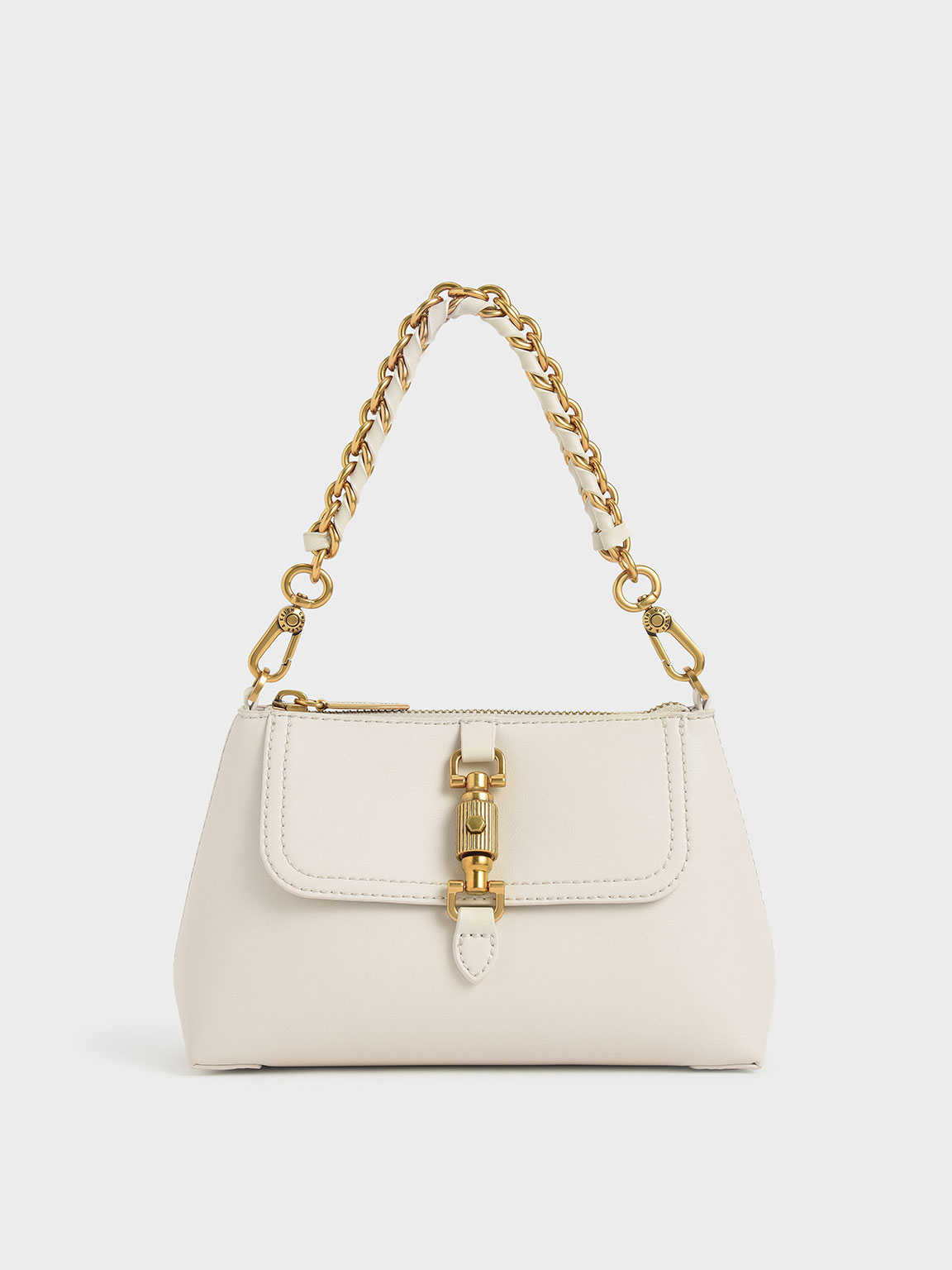 

Chain Handle Bag, Cream