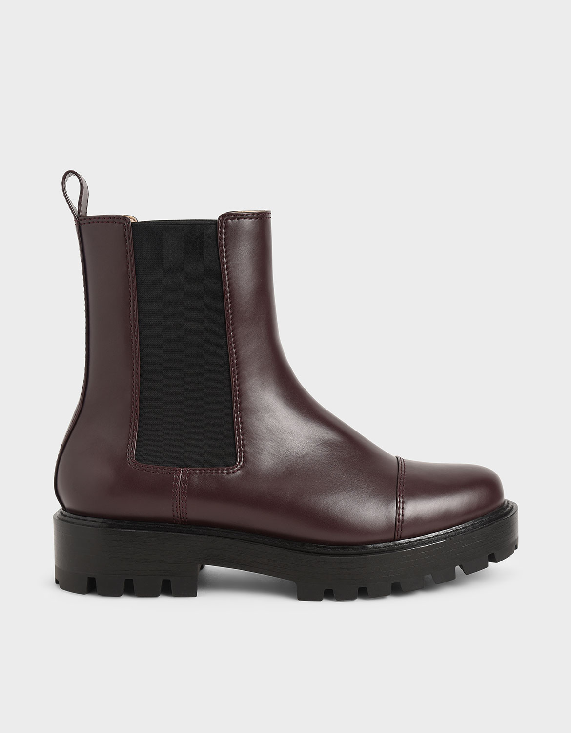 

Chunky Sole Chelsea Boots, Maroon