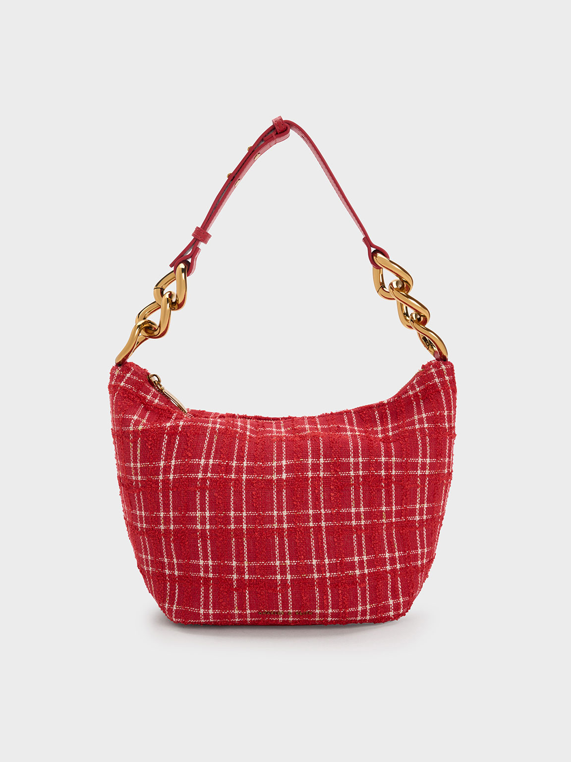 Charles & Keith - Cayce Tweed Hobo Bag