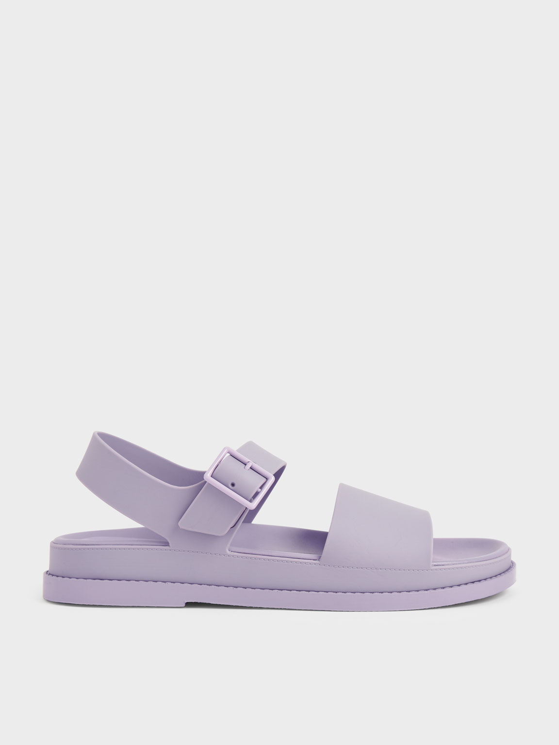 

Buckle Strap Flatform Sandals, Lilac