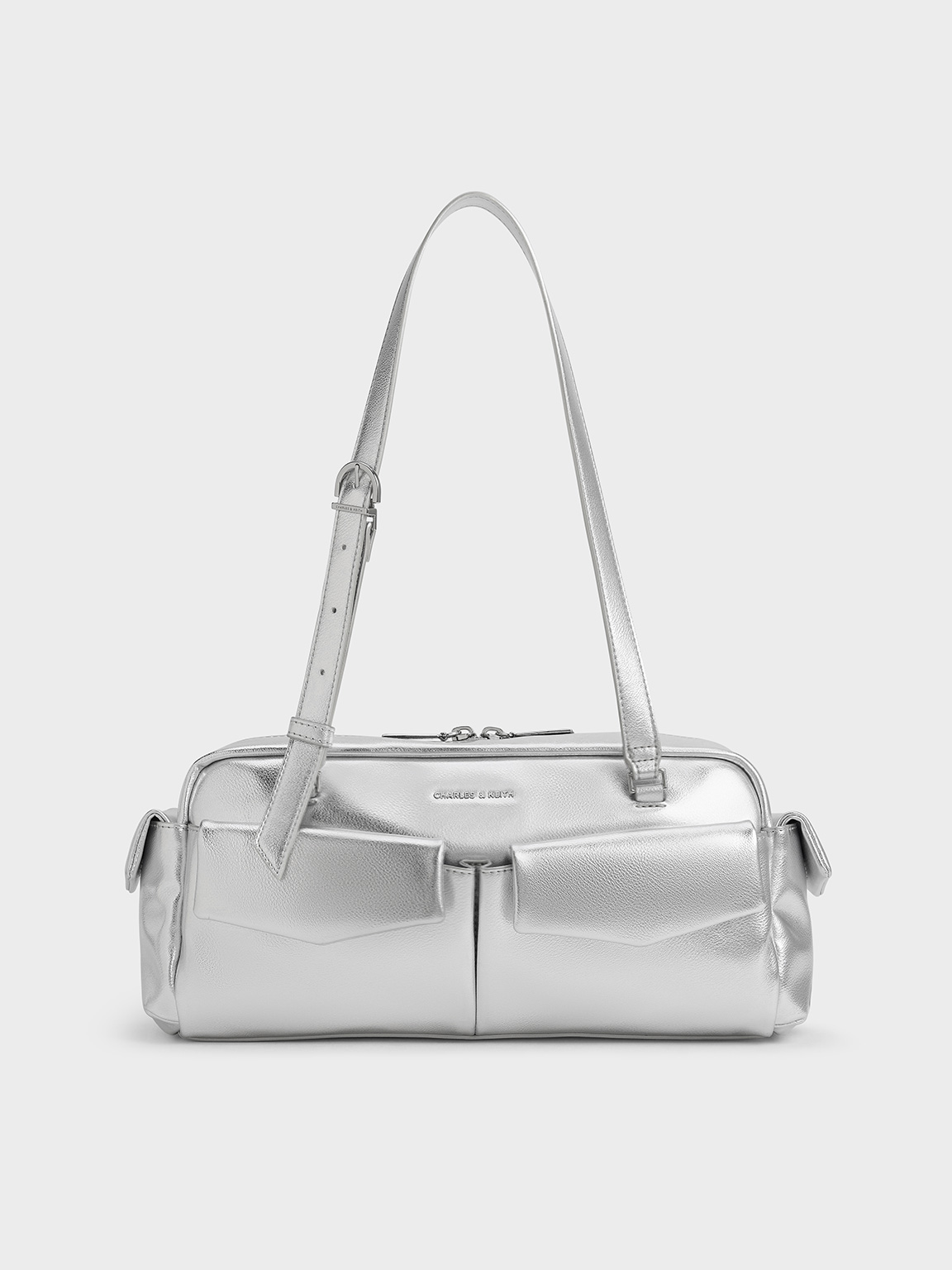 Charles & Keith - Rachel Elongated Multi-Pocket Shoulder Bag