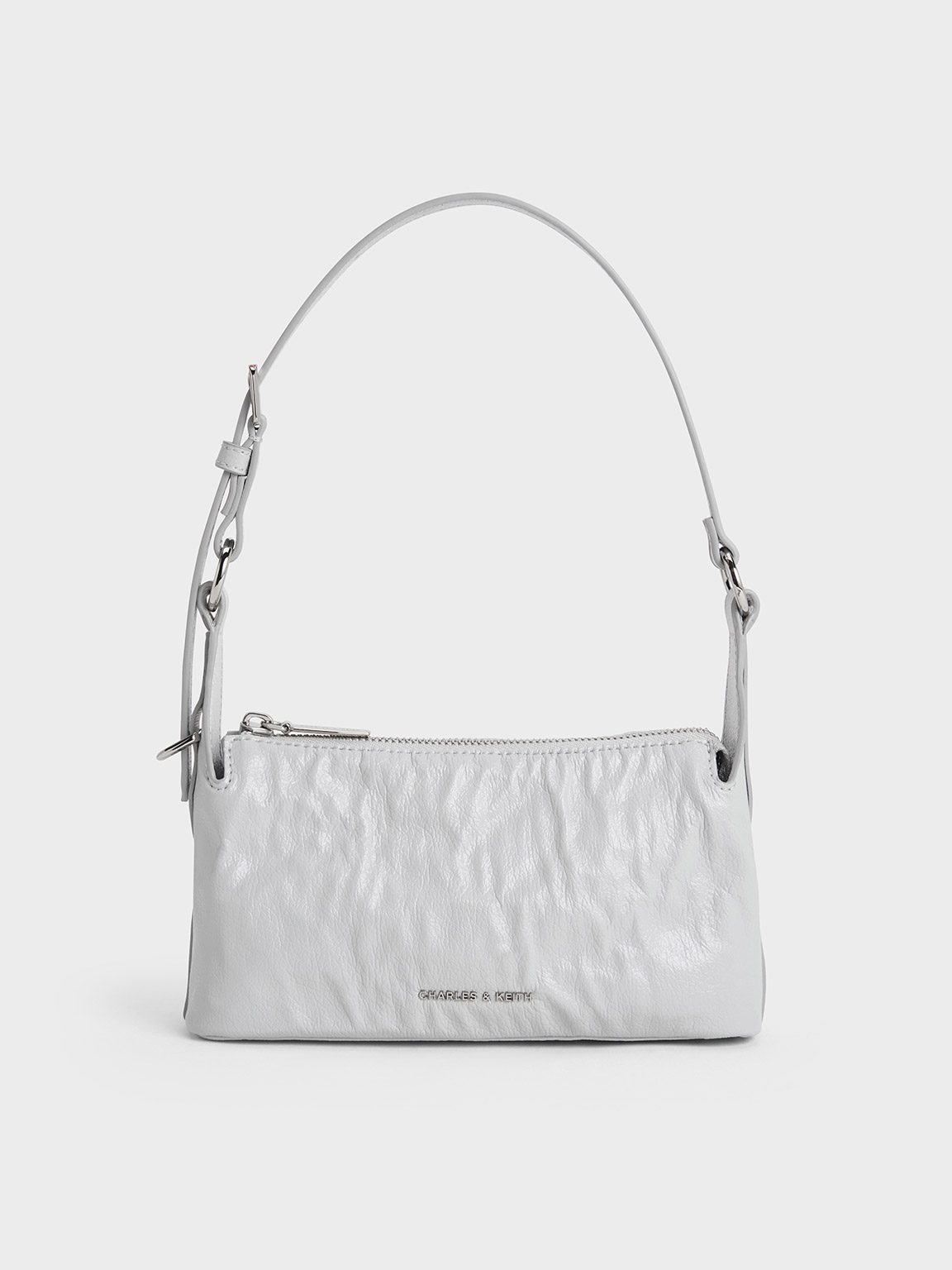 Charles & Keith - Lark Crinkle-Effect Shoulder Bag