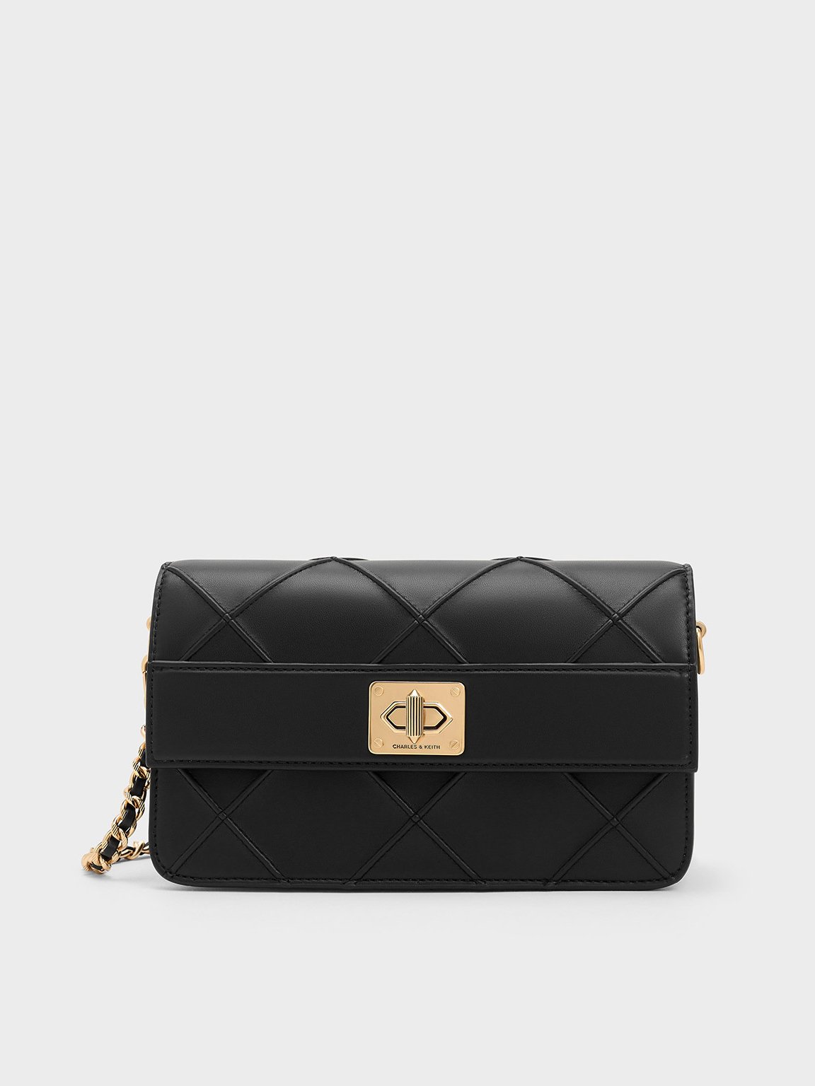 Charles & Keith - Eleni Quilted Crossbody Bag