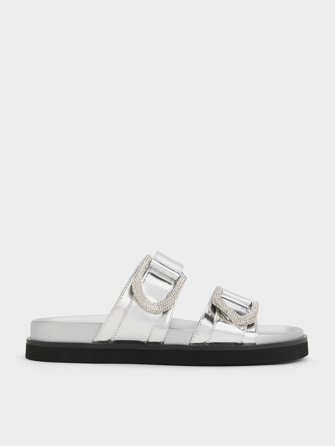 Serenade crystal embellished sales slide sandal