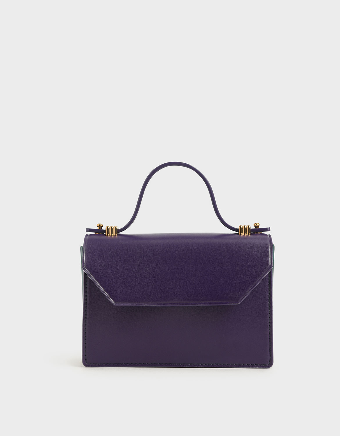 

Mini Top Handle Clutch, Purple