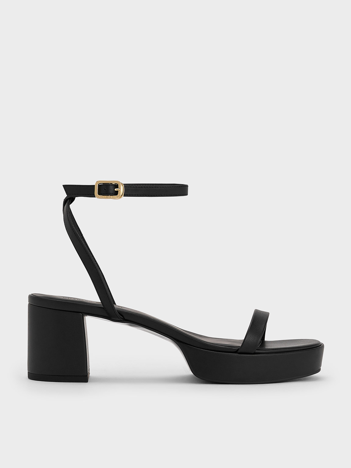 Charles & Keith - Thin-Strap Block Heel Sandals