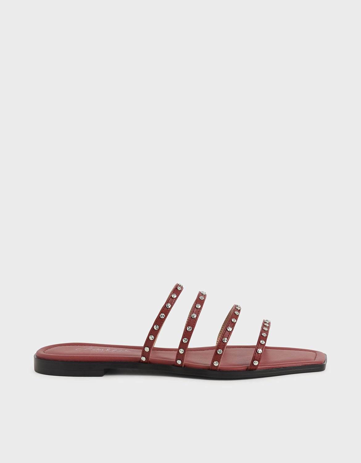 

Studded Leather Flat Sandals