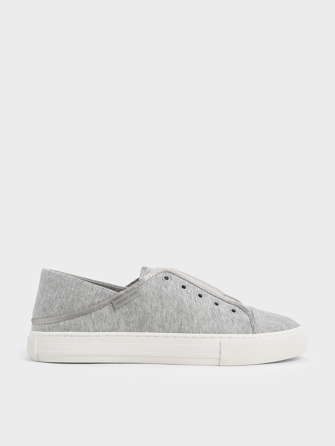 Charles & Keith - Textured Slip-On Sneakers