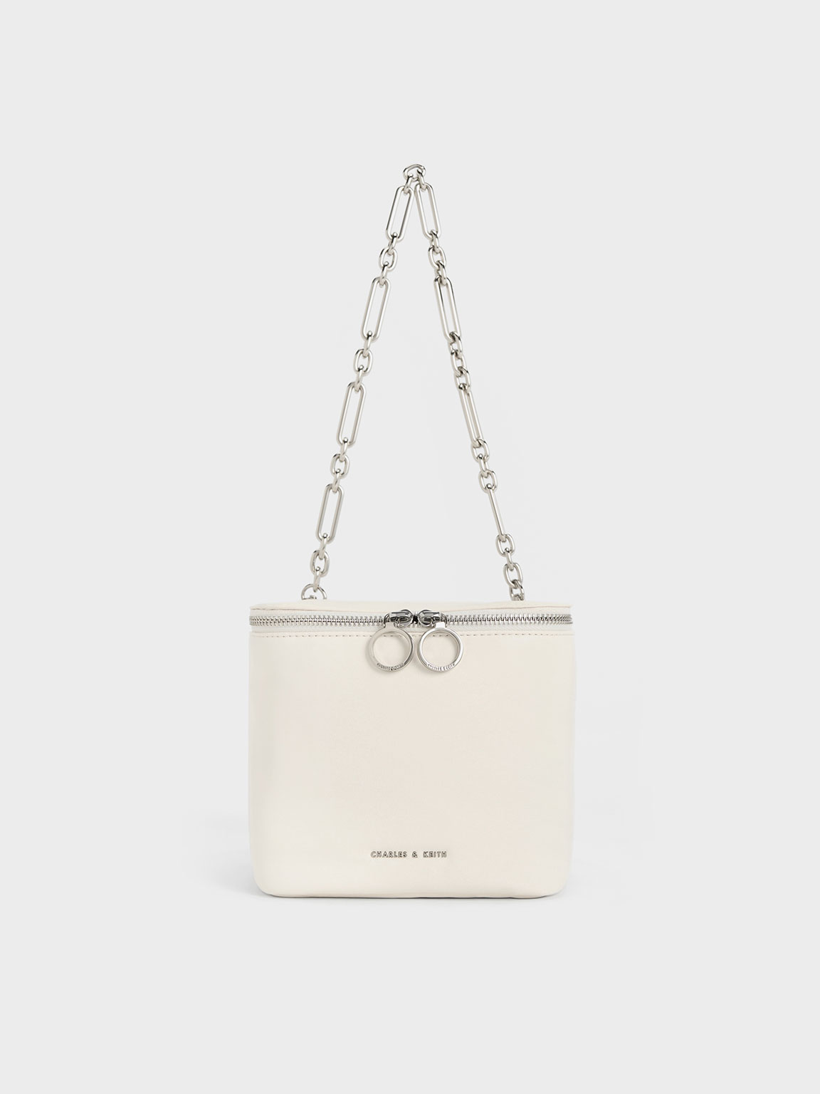 Charles & Keith - Cyrus Boxy Chain-Handle Bag