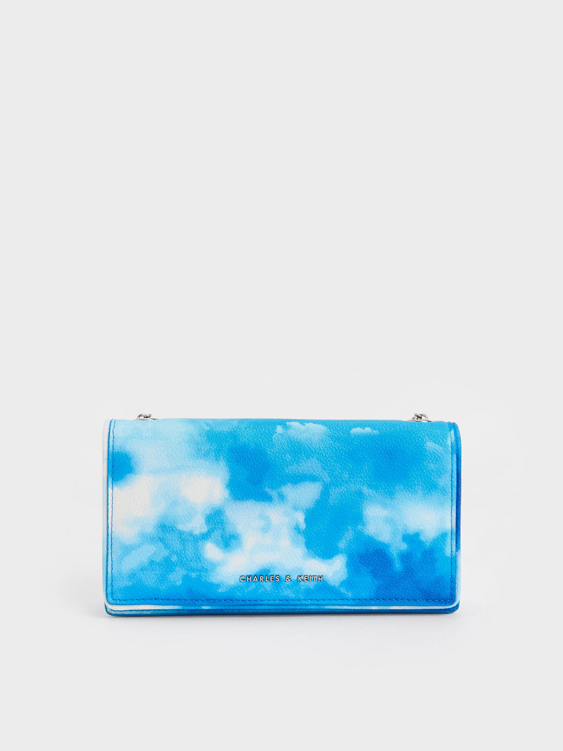 Charles & Keith Cloud-print Quilted Pouch In Multi