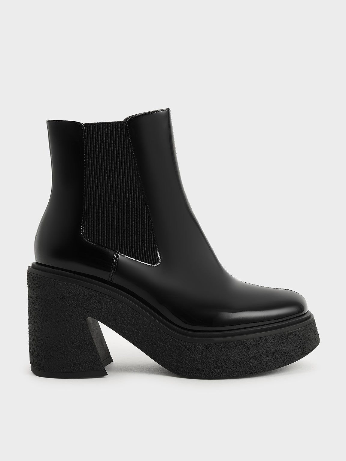 

Odette Patent Leather Chelsea Platform Boots