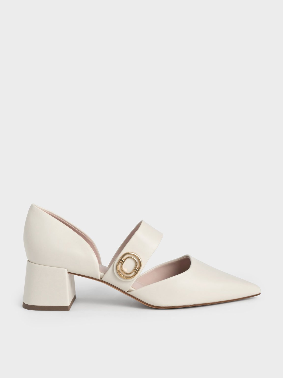 Charles & Keith - Metallic Accent D'Orsay Pumps