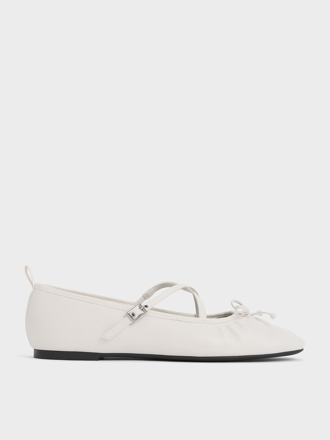 Charles & Keith - Crossover-Strap Mary Jane Flats