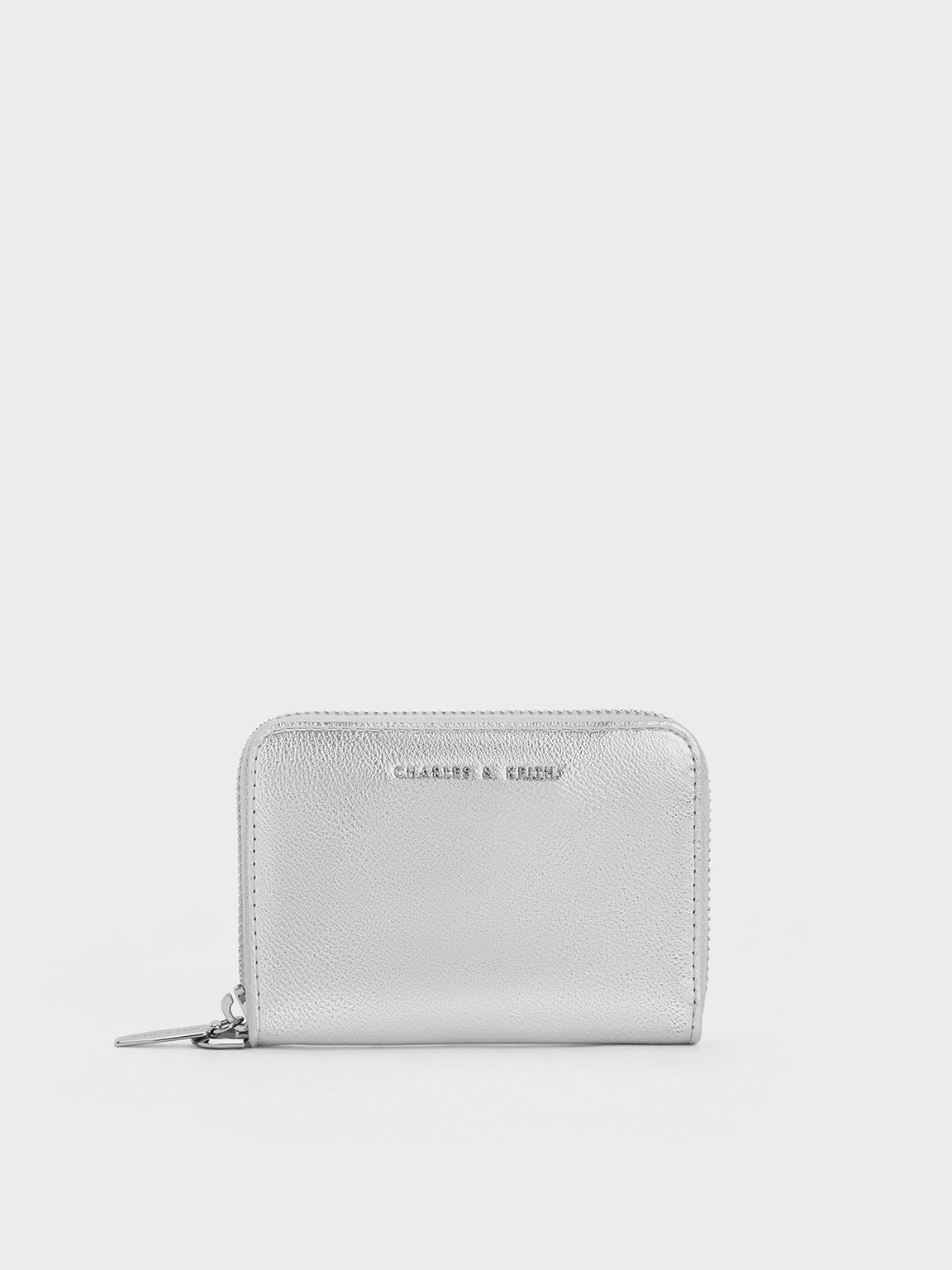 Charles & Keith - Errya Metallic Zip-Around Wallet