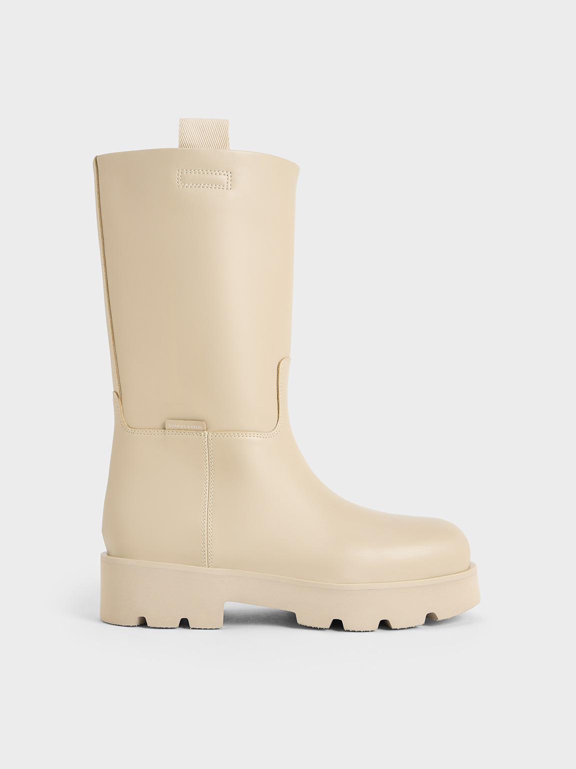 Charles & Keith - Double Pull-Tab Calf Boots