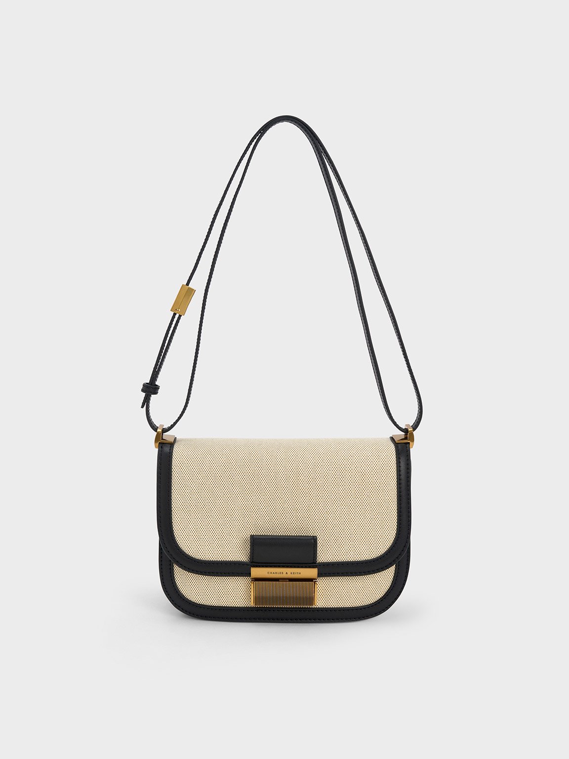 Charles & Keith - Charlot Canvas Crossbody Bag