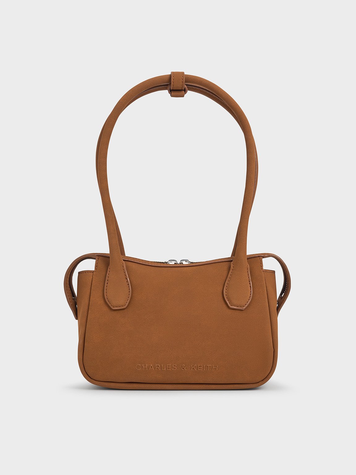 Charles & Keith - Bosie Textured Elongated Top Handle Bag