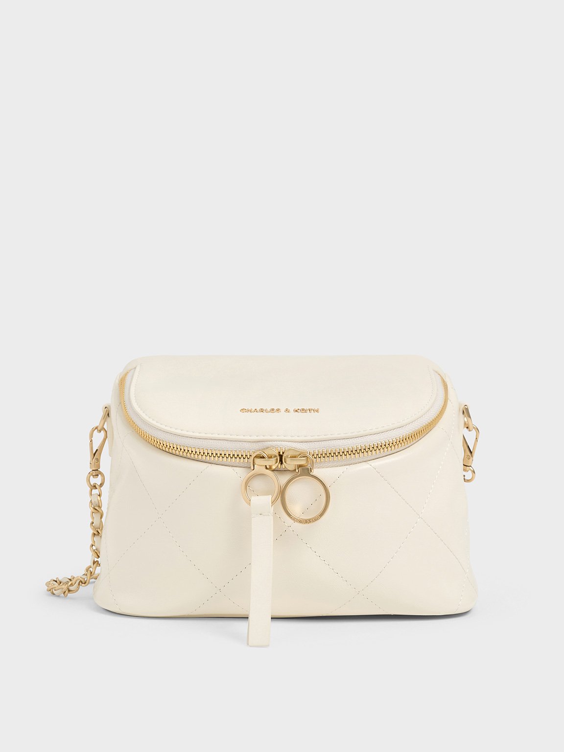 Charles & Keith - Apfra Quilted Crossbody Bag