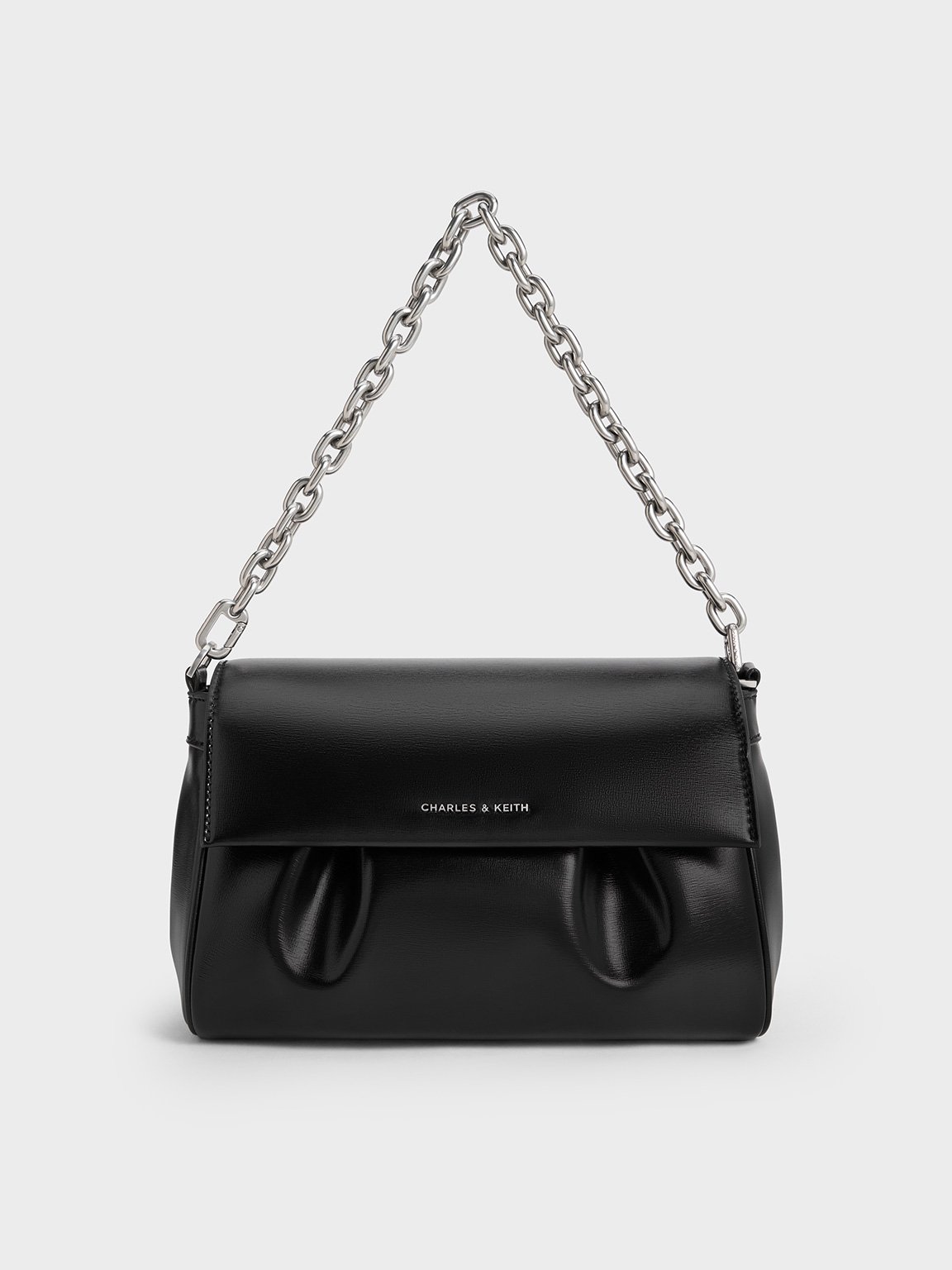 Charles & Keith - Calla Front Flap Chain-Handle Bag