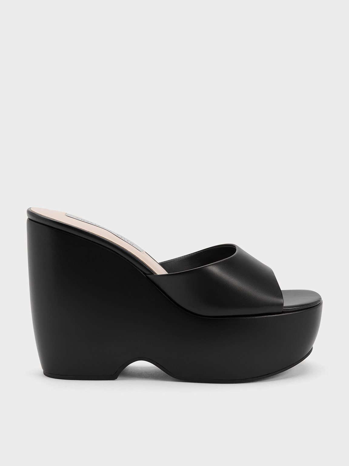 Charles & Keith - Chunky Platform Wedge Mules