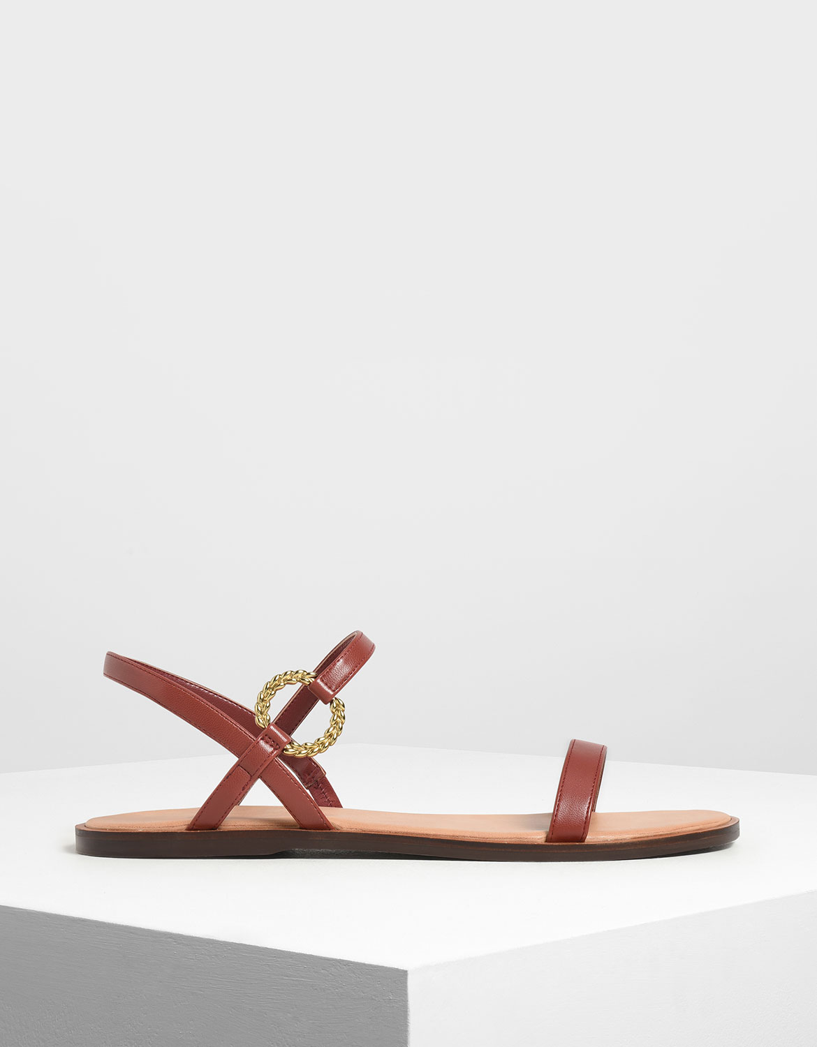 

Gold Buckle Detail Sandals